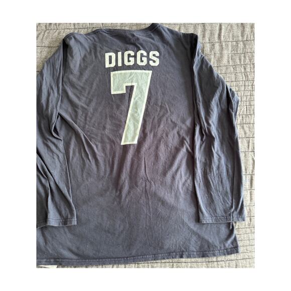 Fanatics NFL Dallas Cowboys Trevon Diggs Navy Jersey Long Sleeve Shirt Mens L - Picture 1 of 8